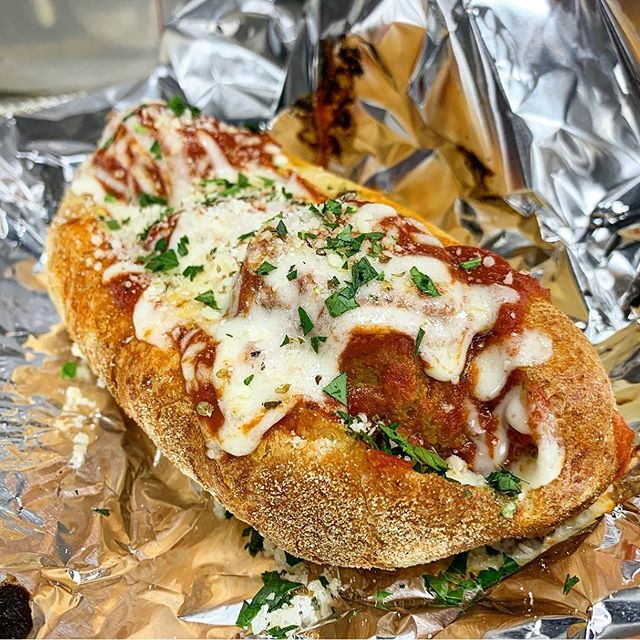 PizzadiJoey's tweet photo. Just because we are nominated for The Best of Baltimore 2020: Pizza doesn’t mean we don’t make the best meatball subs in town too!
.
Vote today! Vote every day! Use the link in our bio.
.
.
#wedothisforreal .
.
.
#oftenimitatedneverduplicated .
.
.
#meatball #meatballs #loca… https://t.co/3wZheI6V6Q