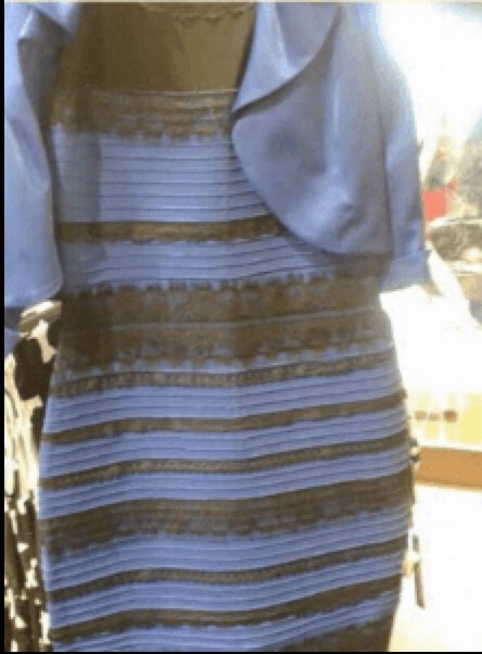 Jessica_Mo99's tweet photo. Do you see blue and black, or white and gold? It all depends on how your eyes filter light! Get the actual dress on our app to find out the true identity of this viral couture! https://t.co/qJKqJil6jI