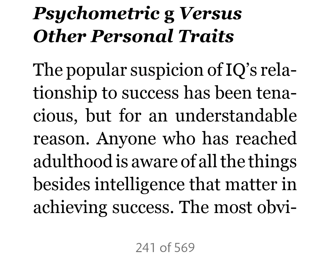 Remember when I said that Murray wouldn't discuss construct validity of IQ? I was right. He claims that "measures of g" (IQ tests) have "passed repeated tests of ... construct validity" - no reference or arguments given.What a joke.