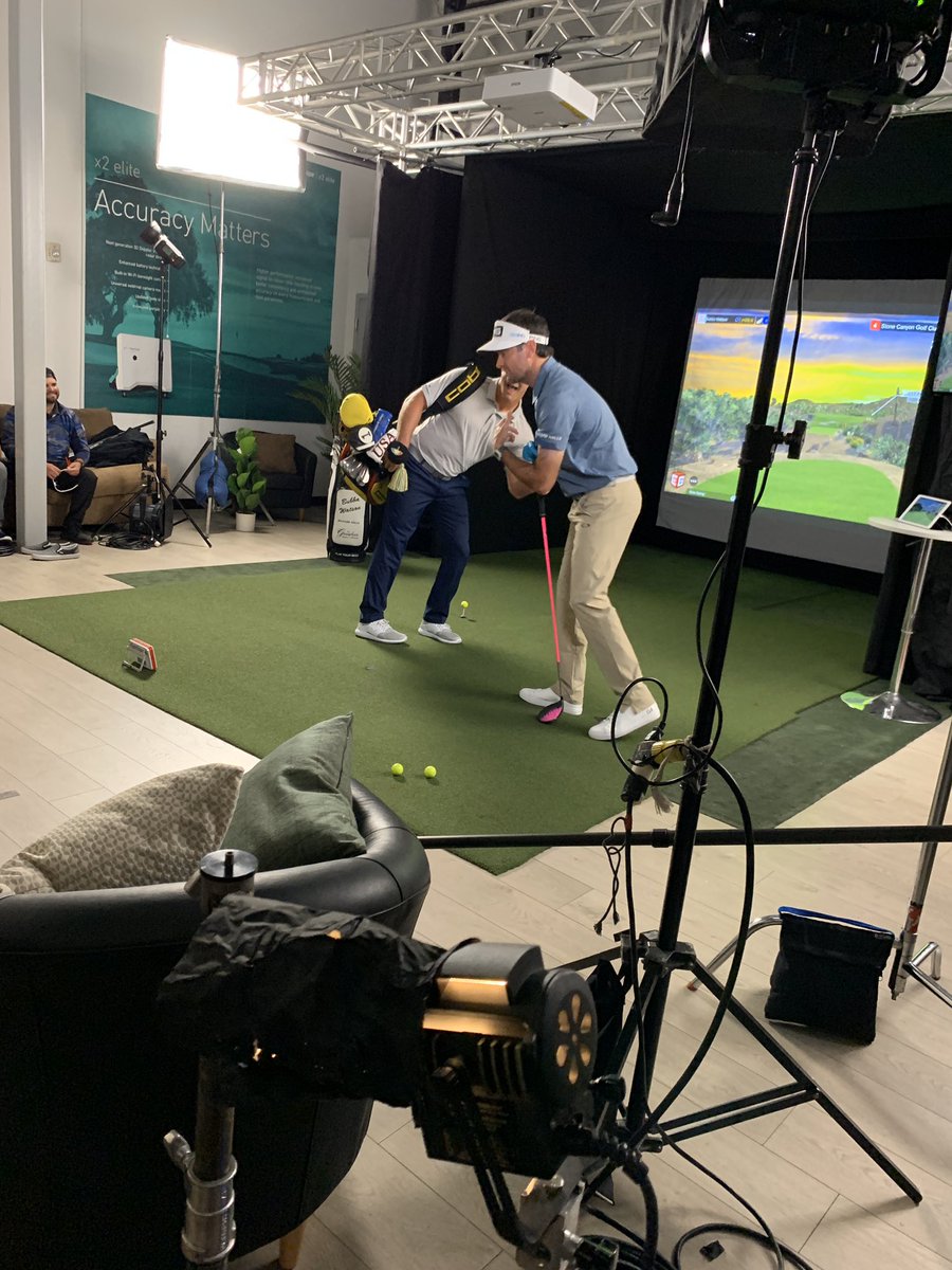 bubbawatson's tweet image. Fun day filming with @b_dechambeau for @FlightScopeGolf! #flightscopemevoplus #FlightScopeHQ