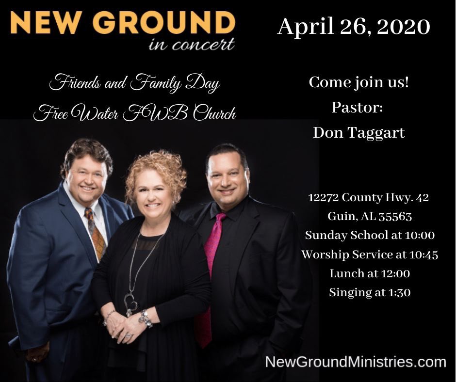 KimAdkinsHHS's tweet photo. Free Water invites you to be with us for Friends and Family Day April 26! #freewater #newground #jesuslovesyou #friendsandfamily https://t.co/ZWstt1ZMk9