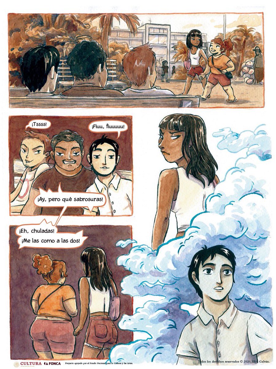 elygalvar's tweet photo. ¡Aquí les comparto la página que se hizo en el Facebook Live!💖
https://t.co/9s0jt3gNYI
#acoso #acosocallejero #violenciadegenero #machismo #labrumacomic #fonca #novelagrafica #comic #historieta #acuarela #tintas #cuiloa https://t.co/21cnsPxAjI