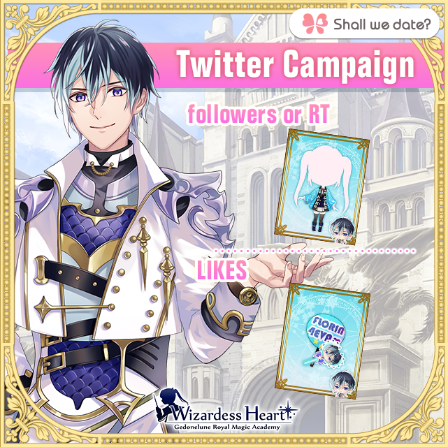 ShallwedateApps's tweet photo. [Shall we date?: Wizardess Heart+]
A Twitter-limited event about Florin!

🎁10,700 followers or 100 RT: Outfit

🎁150 likes: Handheld item

Work together to get them!

Event until Mar. 6, 2020 5 PM (PST) https://t.co/lRcrVzhayL