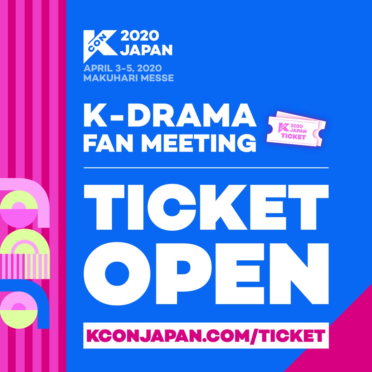 KCON_official's tweet image. [#KCON2020JAPAN] K-DRAMA FAN MEETING TICKET OPEN

M STAGE: K-DRAMA FAN MEETING is available now!
▶kconjapan.com/ticket

Don't miss the chance to meet K-DRAMA stars❣
#AHNHYOSEOP
#LEESUNGKYOUNG
#LEEJEHOON

#KCON #LETSKCON #KCON2020 #KCON20JP