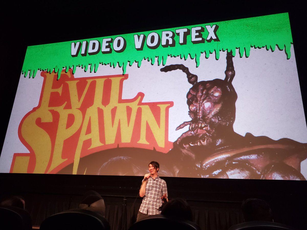 tenchi24's tweet image. Watching Evil Spawn in #videovortex #aliens #bugs #screamqueens #vhs #onlyonvideo