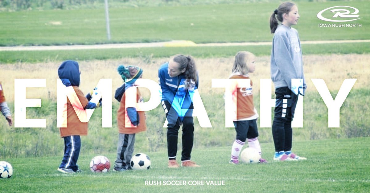 IowaRush_North's tweet photo. March's core RUSH value is Empathy!
To us, empathy is at the core of the solid relationships that encompass our club. Seeing our players, coaches, and families display empathy, this is the RUSH way!
#RushEmpathy #RushCoreValues #RUID https://t.co/lb34G7eUwZ