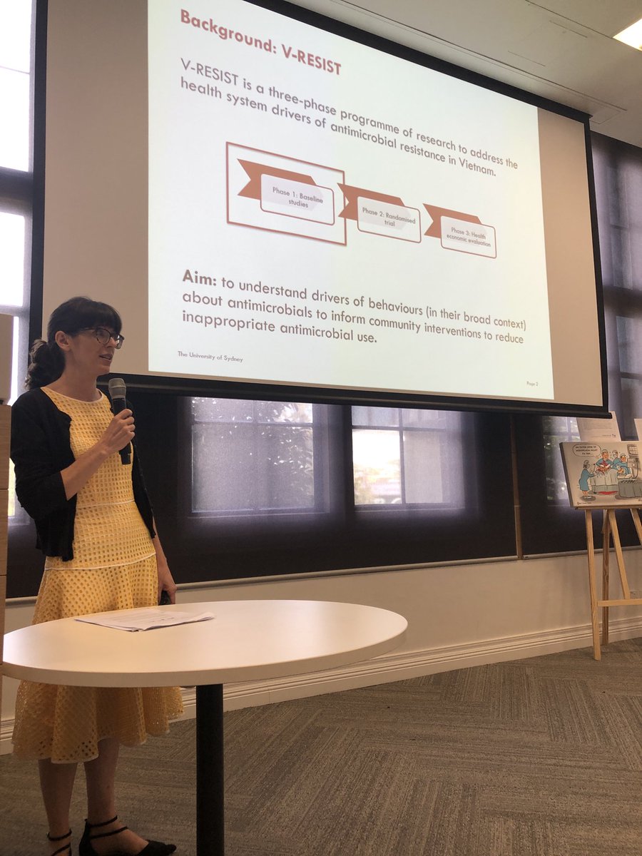 kennykatherine's tweet photo. Dr Sarah Bernays discussing how behavior is always entangled within social and cultural contexts and the implications for community health interventions #AMRSocialScience https://t.co/vtLZomJYui
