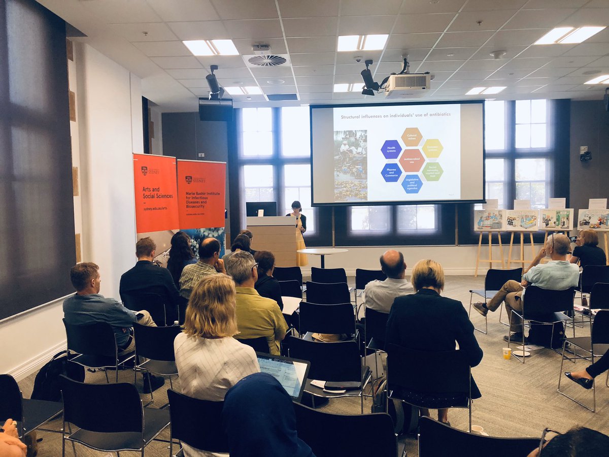 BroomAlex's tweet photo. Dr Sarah Bernays on ‘instant noodles’, ‘infrastructure’, and ‘papering over the cracks’ #AMRSocialScience emphasising the importance of learning from HIV https://t.co/m9je3CSpXU