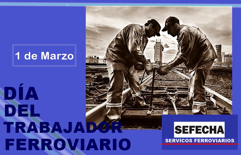 SEFECHA1's tweet photo. DIA DEL TRABAJADOR FERROVIARIO, el Pte. SAÚL COLMAN, dijo que: "mis felicitaciones y un fuerte abrazo a las compañeras y compañeros trabajadores que conforman la empresa SEFECHA; de aquel histórico 1 de marzo de 1948, el traspaso de los ferrocarriles ingleses al estado argentino" https://t.co/q50WnFOLSJ