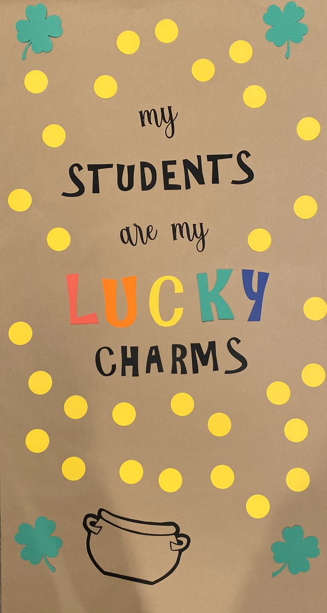 CutiePieClassRm's tweet photo. Happy March!!! “My Students are my Lucky Charms” door decor or bulletin board set. Check it out in Etsy! https://t.co/YX1czTU33e  #cutiepieclassroom #bulletinboards #elementaryschool #luckycharms #lucky #potogold https://t.co/OPQSKUXuG3