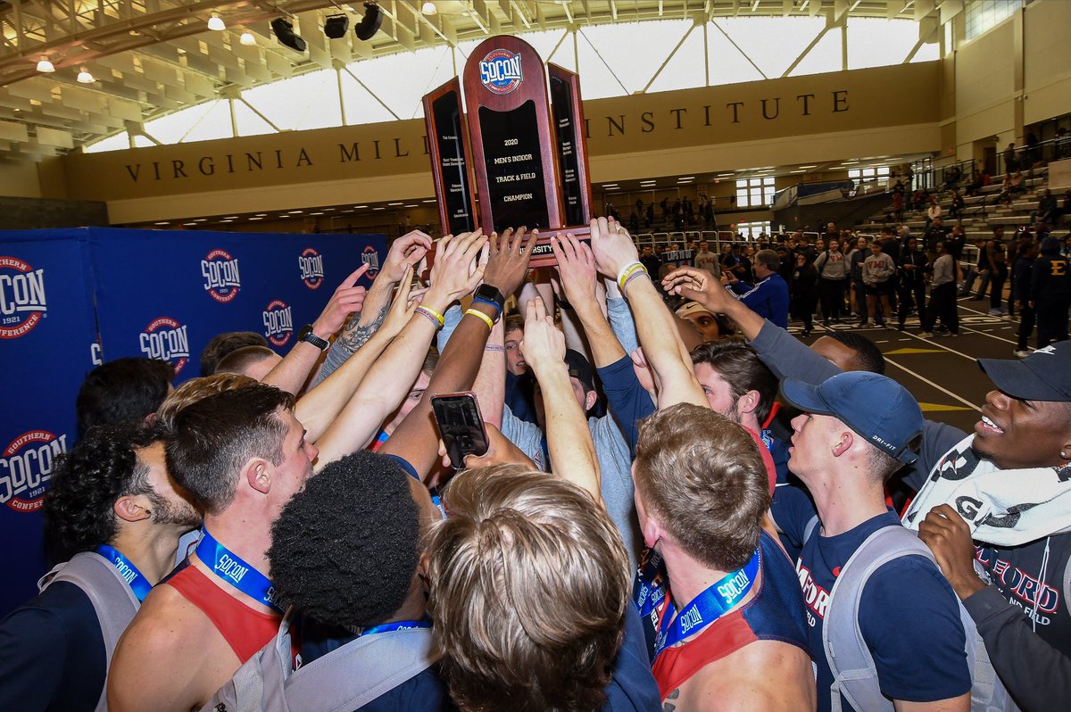 Chad_Balyo's tweet photo. Bringing the FIRST Men’s Indoor and 5th consecutive Women’s Indoor T&amp;F @SoConSports Championships back to SAM 🐶 tonight! 🏆🏆 https://t.co/LvOA91fUJy
