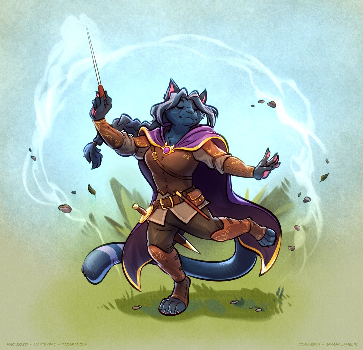 "When you're beguiling enough, the world is your orchestra!" 

Had the itch to see a bard that performs with a conductors baton for a long time, and who else could be charming enough to pull that off?~

🎨@ArtByPac
Supremely talented and a joy to work with. Give her business!