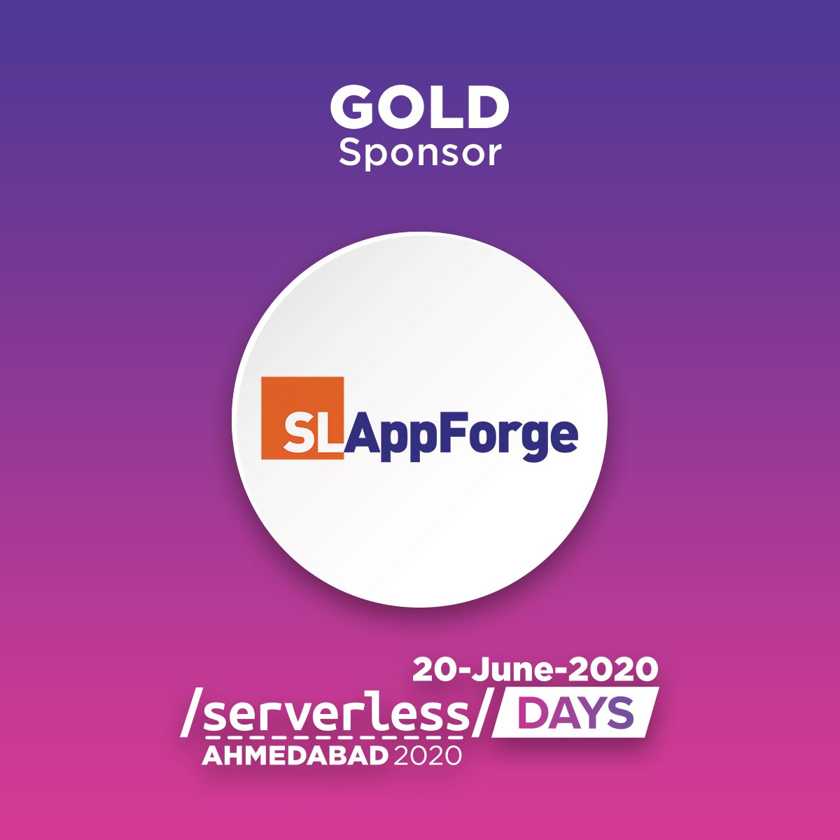 ServerlessAmd's tweet photo. It's our efforts to bring Serverless Product companies to join hands with us at @ServerlessAmd . We are proud to announce @SLAppForge  as a gold sponsor. Team has been working to give a robust IDE to the developers of Serverless Architecture.
#serverless #serverlessamd #Ahmedabad https://t.co/wPAGJHfxSB