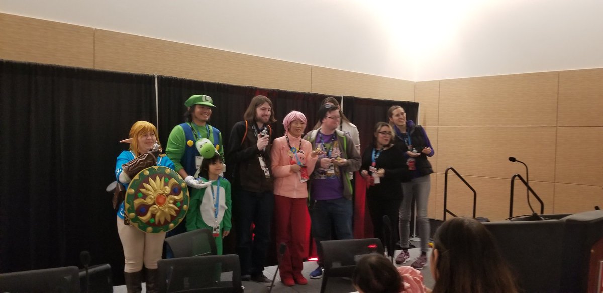 indiedebz's tweet photo. Pics from the #NintendoFeud Game Show panel at #PAXEast2020! #paxeast #nintendo #gamers https://t.co/rthikxtoSl