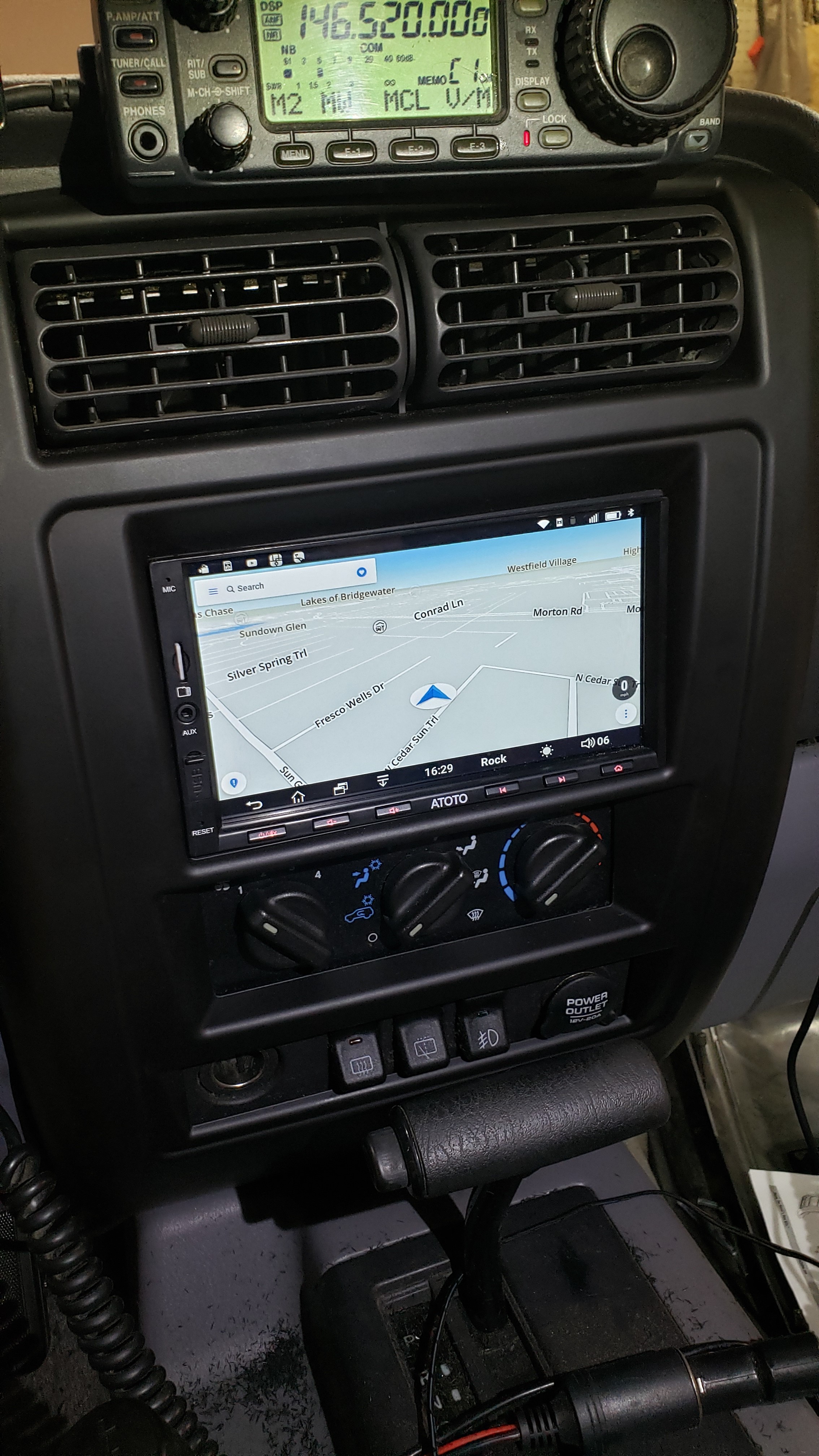 Double din jeep xj deals