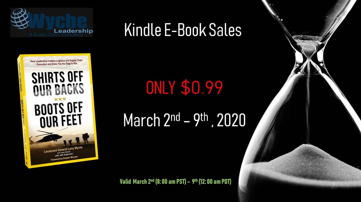 wycheleadership's tweet photo. #ebook sales countdown is Tomorrow  March 2nd at 8 am PST. Offer valid untol March 9th at 12 am PDT. Mark your calendar! Book sale link 👉 https://t.co/foBKY354G9 

#supplychain #Leadership #oilandgas #military #DOD #Medical #agriculture #LeadershipMatters #executivetraining https://t.co/Jz3cKI3bHb