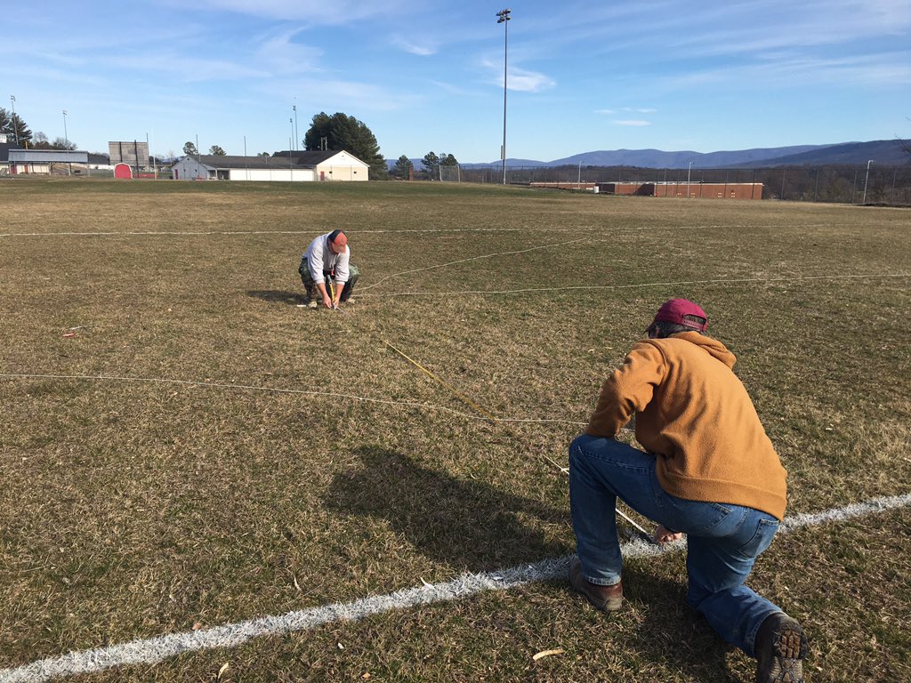 Soccer4RHS's tweet photo. Pitch perfect! Thanks to all who came out today to work on getting the field ready for the 2020 ⚽️ season https://t.co/mTKQ0FDwYG