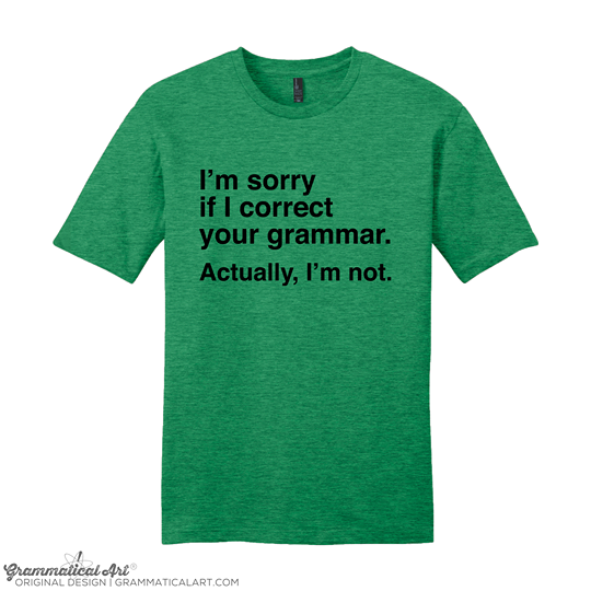 grammaticalart's tweet photo. Sorry, not sorry. 💁‍♀️ {Available here: https://t.co/Sx2LPuwuQv} #grammaticalart #propergrammar #sorrynotsorry #grammarenthusiast https://t.co/eK2EYi0EGp