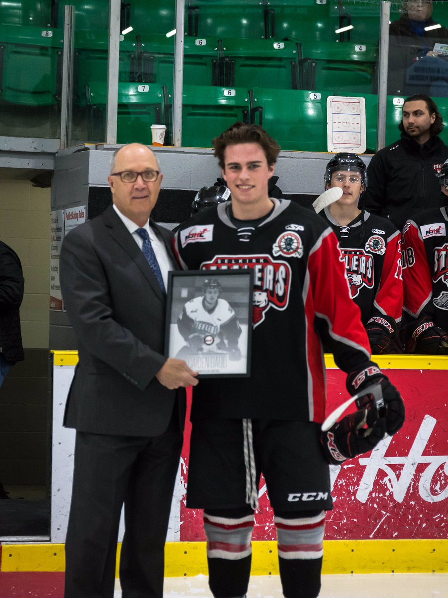 #MJHL Rookie All-Star Team Award was presented to <a href="/selkirksteelers/">Selkirk Steelers</a> FWD Caiden Gault (2002) on Friday night in Selkirk.