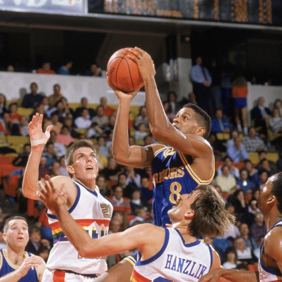 Marques Johnson played 10 games for the Golden State Warriors in November of 1989.