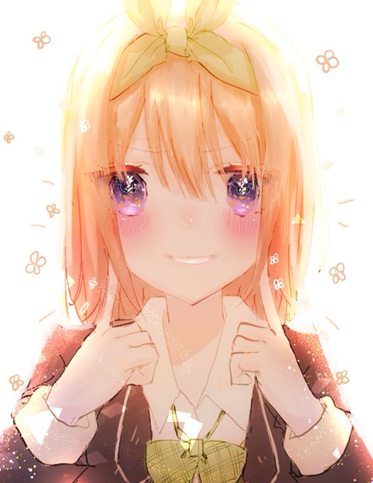 しぁるさんがTwitterに投稿した中野四葉(五等分の花嫁)のイラスト。
