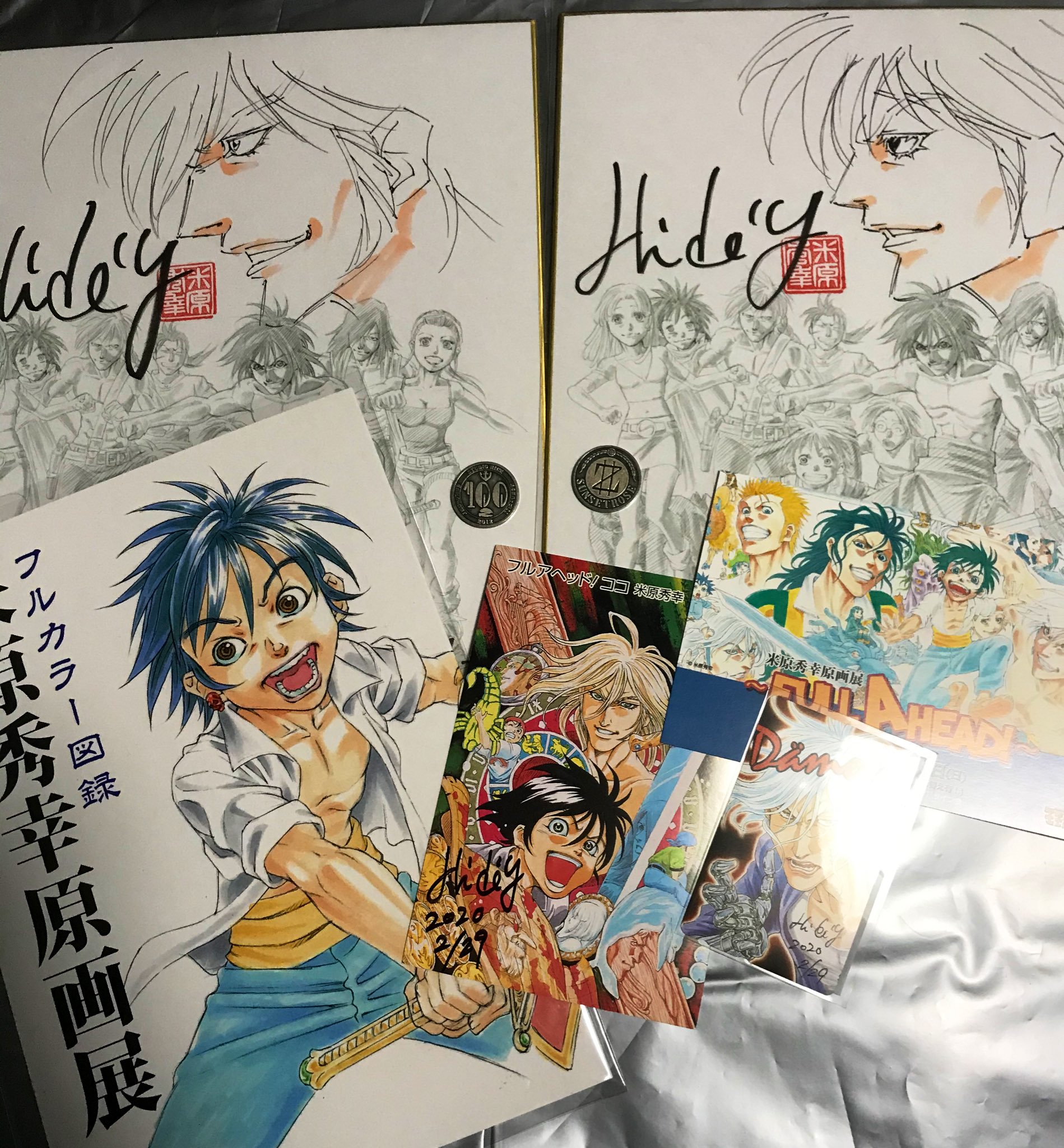 ট ইট র ジョルジョバ 米原秀幸先生の原画展 トークショー サイン会に行き知り合った双子の兄弟さんのサインと並べてテンション上がり過ぎてtwitter始めました お二人の選んだ凪 楓かわセンス良すぎです またお会いしたいですね