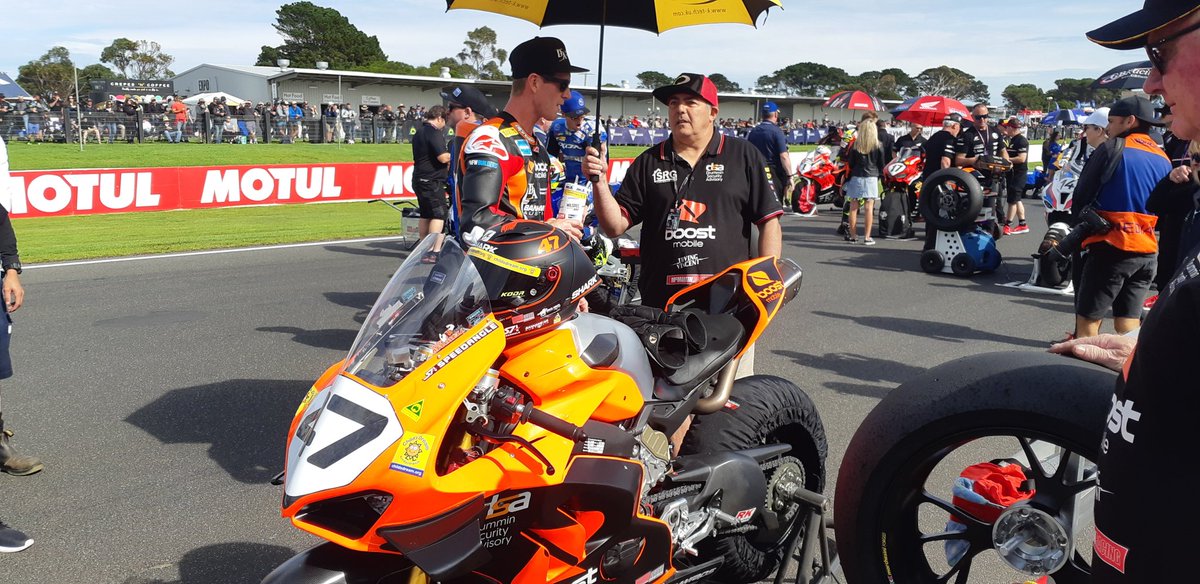 Three from three at Phillip Island and the championship lead for <a href="/WayneMaxwell47/">Wayne Maxwell</a> on the #Ducati #V4R

<a href="/BoostAus/">Boost Mobile</a> <a href="/boostmobile/">Boost Mobile</a> <a href="/PirelliMotoAus/">Pirelli Moto AUS</a> <a href="/KTechSuspension/">K-Tech Suspension Ltd</a> 
<a href="/motul/">Motul</a> <a href="/DucatiAustNZ/">Ducati AUS/NZ</a> <a href="/DucatiMotor/">Ducati</a>