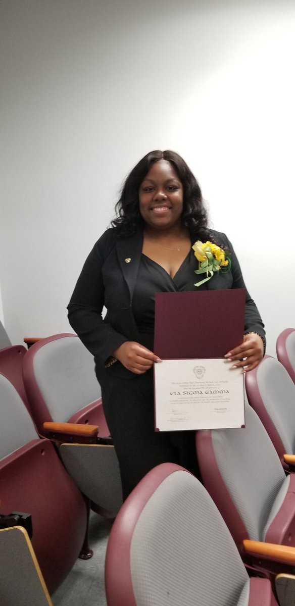 char_7798's tweet photo. THE newest member of the Gamma Phi chapter of ETA Sigma Gamma. Glory be to God. I am so thankful that God has blessed me with the opportunity of being inducted into yet another honor society (my 4th total) and with the blessing of knowledge and wisdom. Only up from here. https://t.co/bwNG8yXhBP
