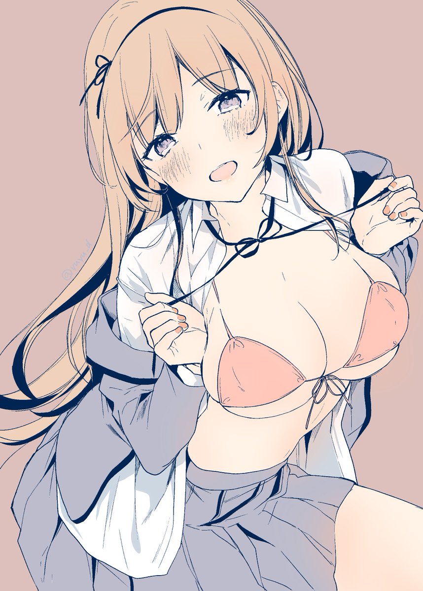 「リボンの紐を解いているところがたまらなく好き 」|一乃ゆゆ/Yuyu Ichinoのイラスト