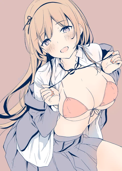 リボンの紐を解いているところがたまらなく好き 