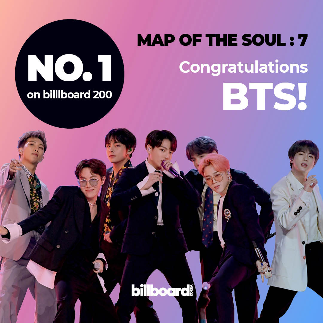 4 Album BTS yang Sukses Debut di Nomor 1 Billboard 200, Paling Baru Ada Map of The Soul: 7 