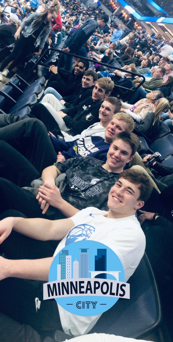 BoysWinona's tweet photo. Had a blast taking the Seniors to a Wolves game!! Thank you boys for all you do for the program and the community!! #WinhawkProud https://t.co/BvVcudcbkj