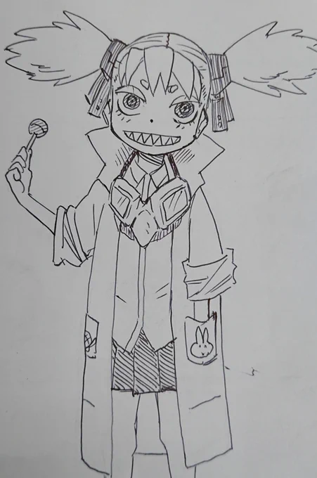 デザインざっとなので全然練れてないけどこんな感じのキャラ出していきたい 