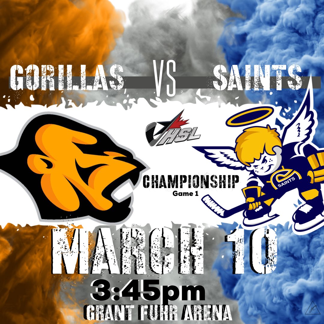 spha2007major's tweet photo. S̠a̠i̠n̠t̠s̠ vs G̠o̠r̠i̠l̠l̠a̠s̠
Kicking off the 2007 Major AAA HSL Championship
—> March 10th
—> Grant Fuhr Arena 📍
—> 3:45pm
//
//
#2007saintsmajor #gorillashockey #hslchampionship2020 #2007majorAAA #hockeysuperleague
@Gorillas_Hockey https://t.co/MRrgJa3M8c