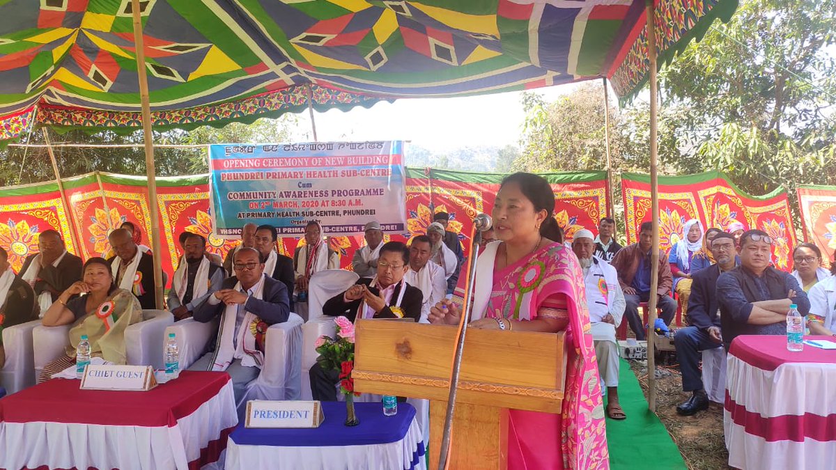 ManipurNhm's tweet photo. Opening Ceremony of newly constructed building of PHSC Phundrei by Shri P. Brojen Singh, Honble MLA Wangjing Tentha A/C. The building has been constructed under MsDP of Ministry of Minority Affairs implemented by DRDA Thoubal https://t.co/v7n71HQUKs