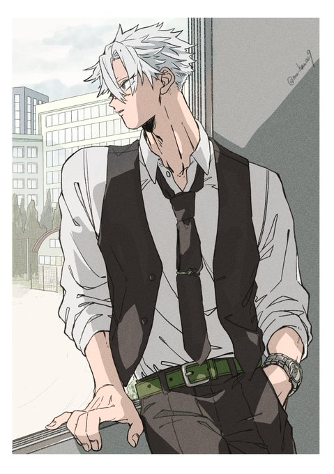 むー@とっても低浮上さんがTwitterに投稿した不死川実弥(鬼滅の刃)のイラスト。