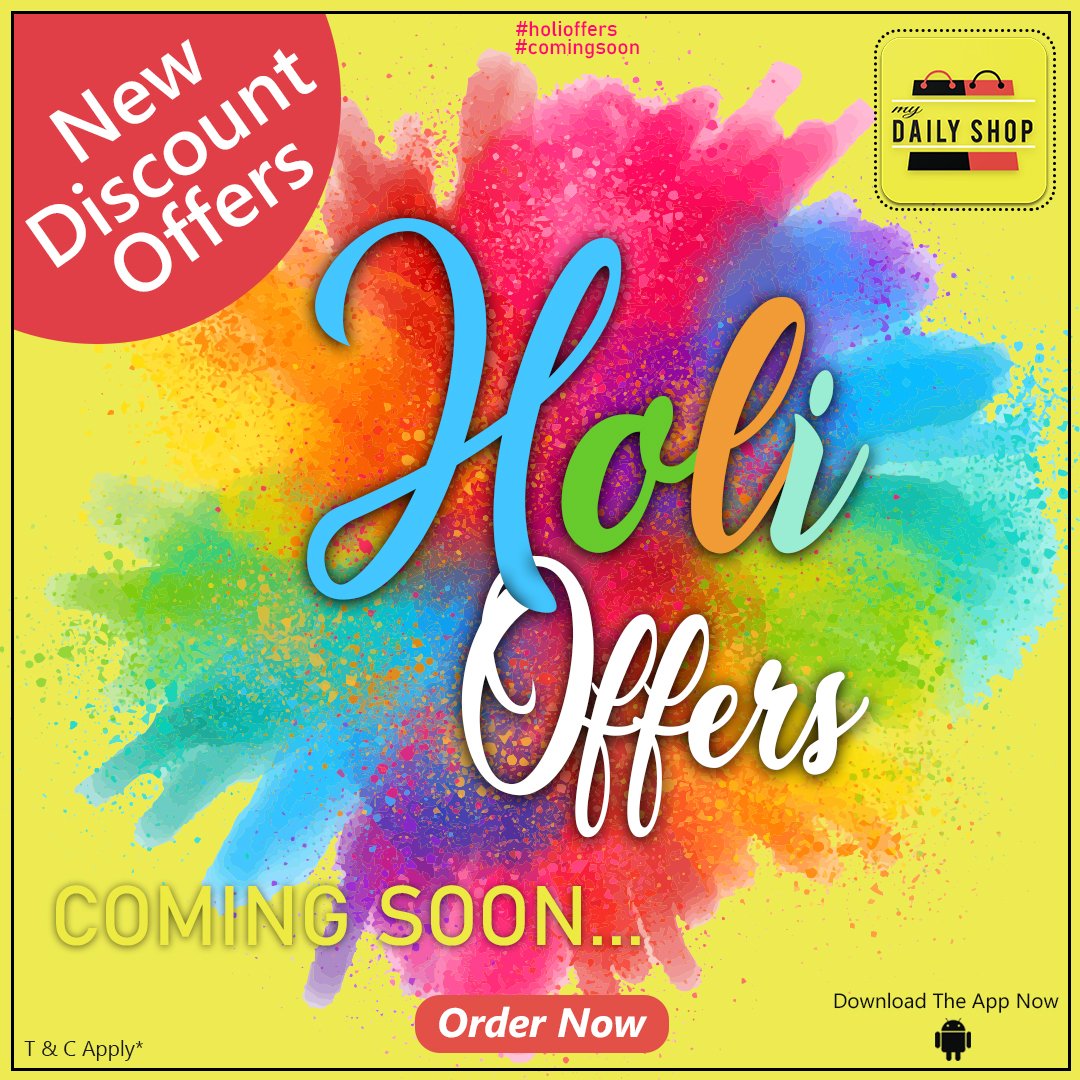 MyDailyShop2's tweet photo. Holi Offers Coming Soon || My Daily Shop
Order Now || Order Now || Order Now

Download The App Now

#offers #holioffers #offers #my #mydailyshop
#dailyshop #happyholi #download #app #fruits #vegetables #groceries #restaurants #pizza #burgers #fastfood https://t.co/b1FfHB8I7A