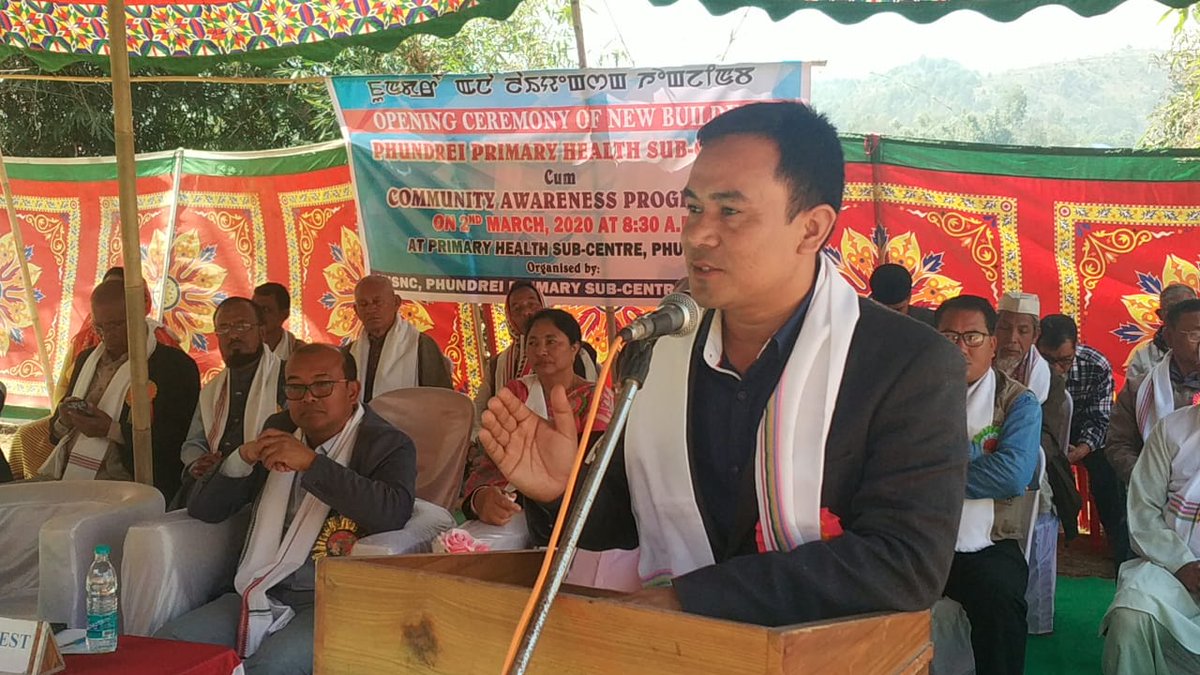 ManipurNhm's tweet photo. Opening Ceremony of newly constructed building of PHSC Phundrei by Shri P. Brojen Singh, Honble MLA Wangjing Tentha A/C. The building has been constructed under MsDP of Ministry of Minority Affairs implemented by DRDA Thoubal https://t.co/v7n71HQUKs