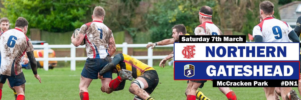 🏉 Northern FC vs <a href="/gatesheadrfc/">Gateshead RFC</a> 
🏆 #DN1 <a href="/RFUNorth/">Northumberland Rugby</a> 
📆 Saturday 7th March
📍 McCracken Park, Gosforth

#NorthernFC #Rugby #McCrackenPark #Gosforth #NewcastleRugby #Gateshead #GatesheadRFC #NorthEastRugby