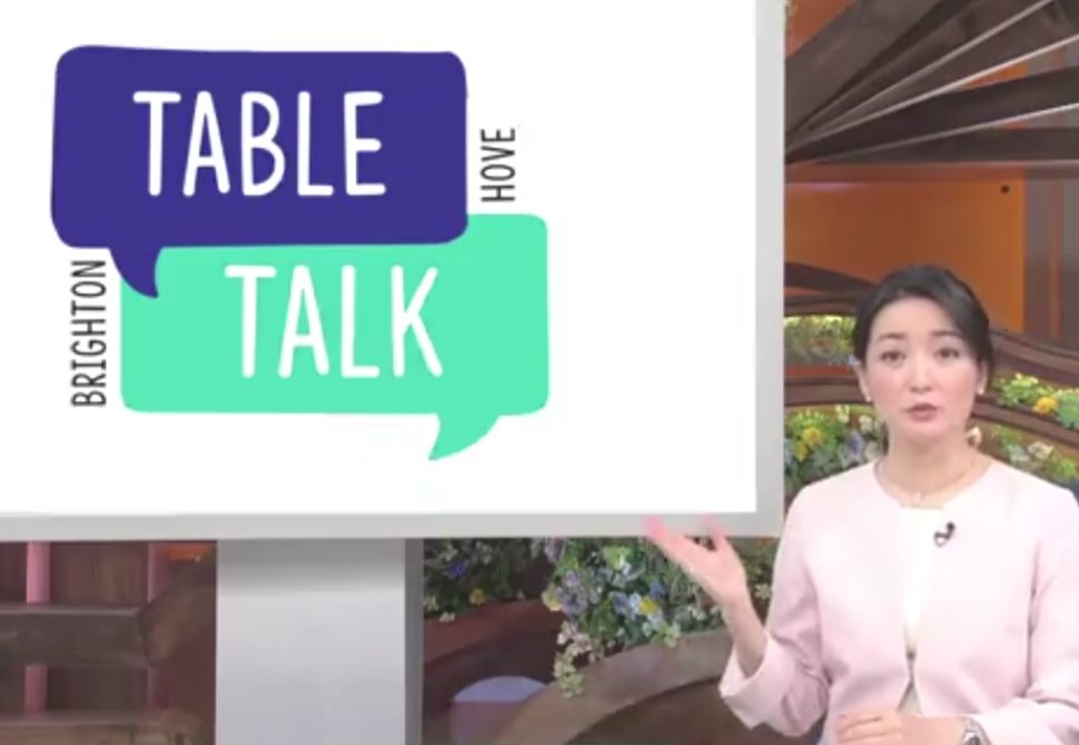 tabletalkcafes's tweet photo. Check out Tokyo TV's news report on #TableTalkBrightonandHove! Special thanks to @mokshacaffe 
https://t.co/PoxcKwA06P https://t.co/Y0w4Mw0Fvt