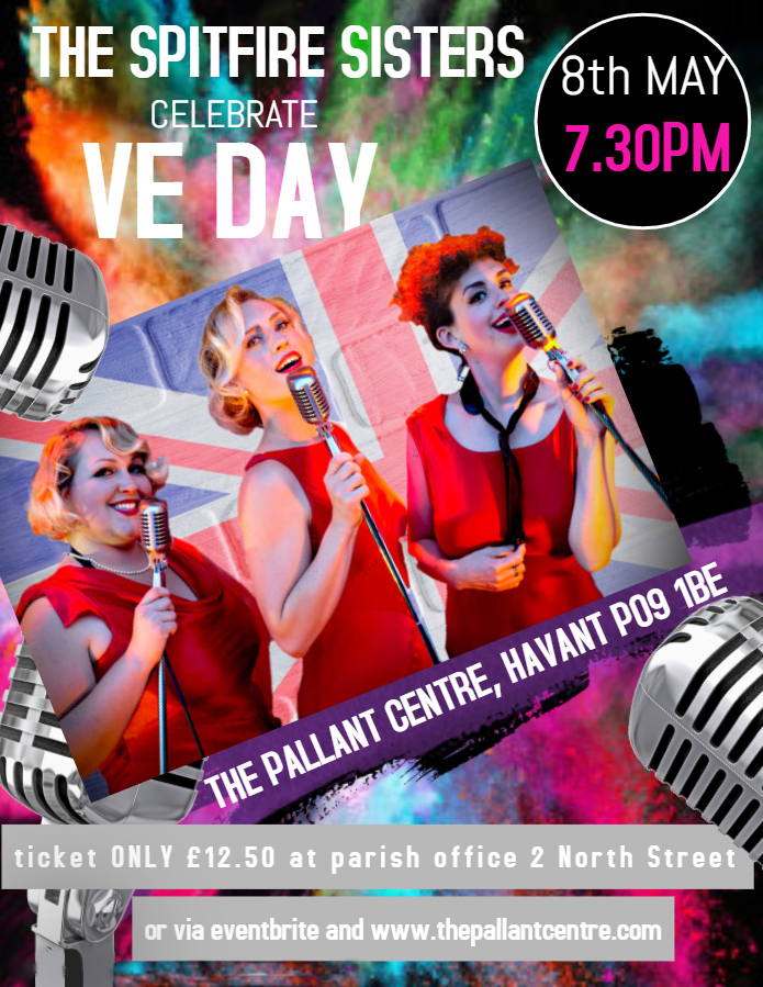 There really is no better way to start the #VEDay celebrations. Tickets selling now for this fabulous event with those awesome <a href="/SpitfireSisters/">The Spitfire Sisters</a> and their incredible band 

#VEday75 #havant #livemusic #portsmouth #winchester #hamsphire #chichester #retro #swing