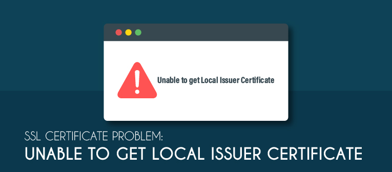 clickssl's tweet photo. #SSLCertificate #Problem: Unable to get Local Issuer Certificate – How to Fix https://t.co/smX3xfHQ9E
#SSLError #websecurity https://t.co/Psi3kkikbr