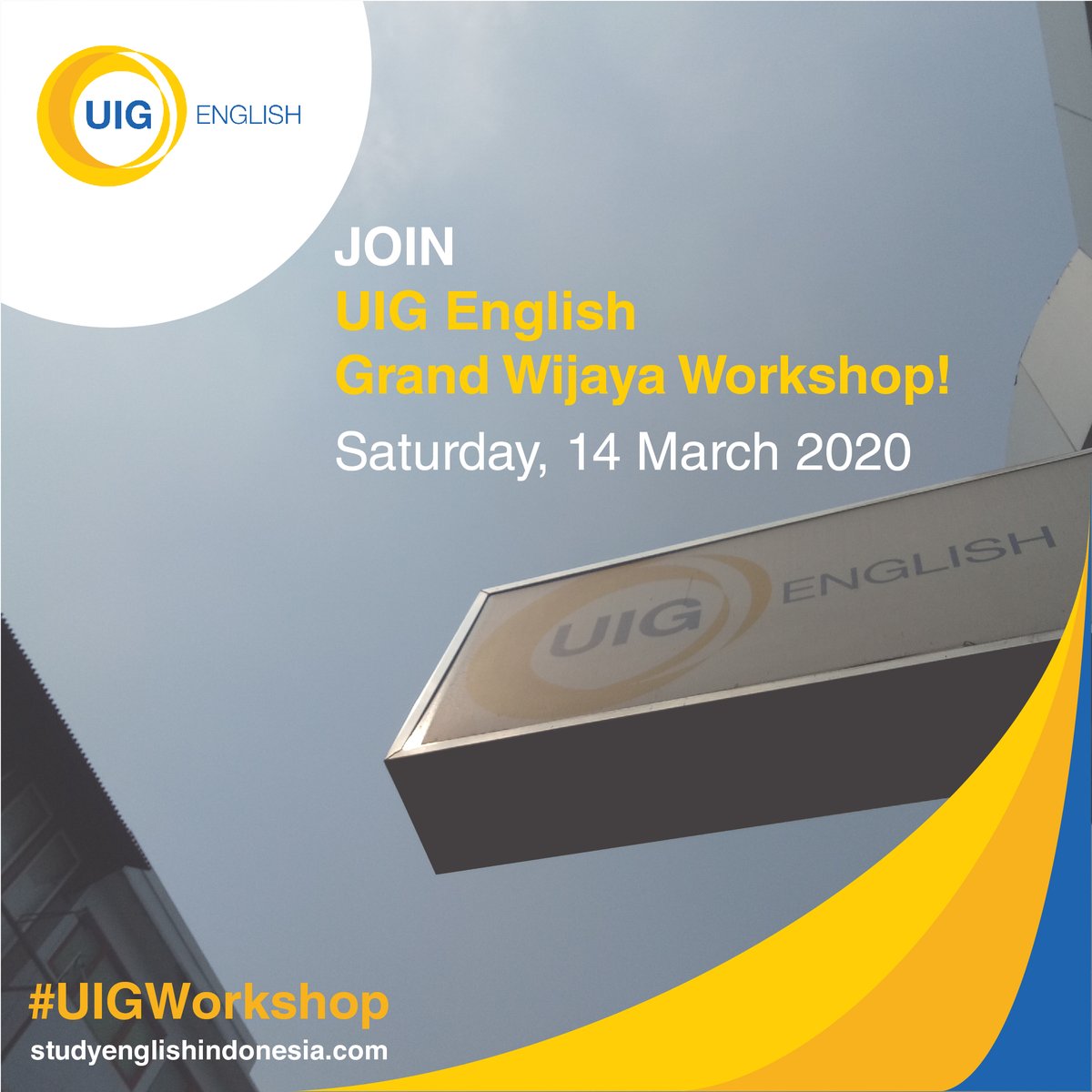 Englishpathway's tweet photo. REGISTER NOW!!
How to do well IELTS
Reading &amp; Listening

Saturday
14 Maret 2020
9:30 AM WIB - 
2:30 PM WIB

Registration fee:
Rp. 350,000

LIMITED SEATS! For more information
(+62) 813 4200 2383 (wa)
(+62) 21 2950 1009 (office)

#UIGEnglish  #uig_english  #ieltsworkshop #Workshop https://t.co/8Ni5N831S0