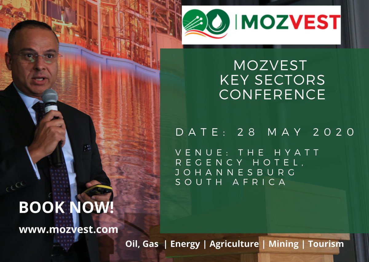 Mozvest's tweet photo. Get first-hand insight into upcoming projects happening in Mozambique in the mining, oil &amp; gas, energy, tourism and agriculture sectors. Secure your seat today to give your company the edge when it comes to African investment opportunities. 
#mozvestkeysectors #mozvest https://t.co/a17znbBvB8
