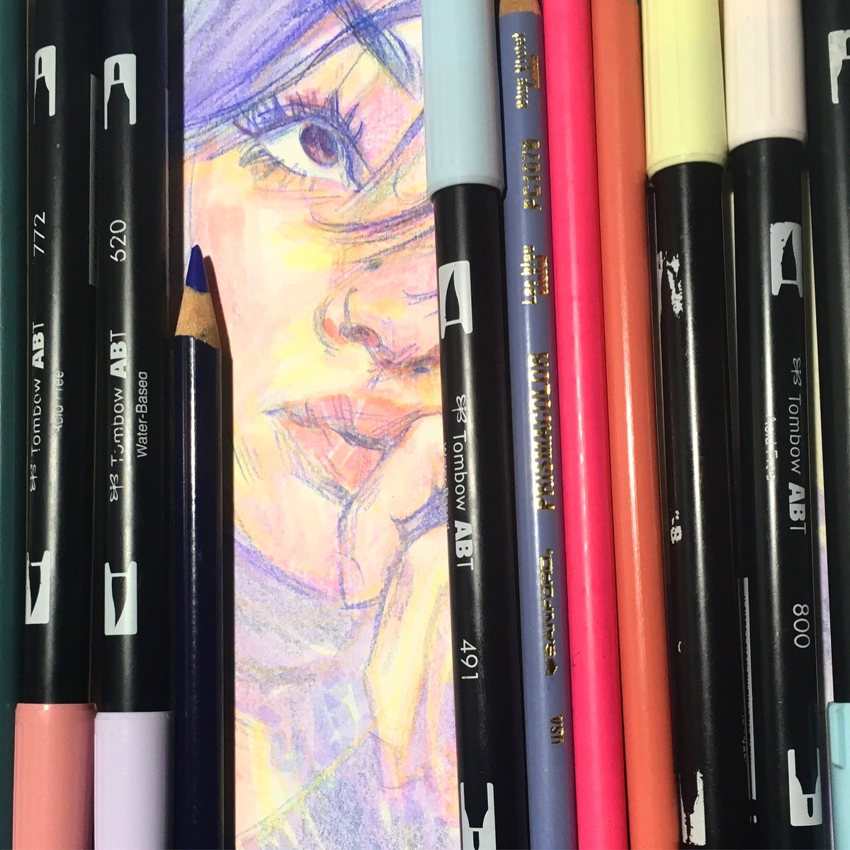 fumehigh's tweet photo. Canβt sleep so Iβm fucking around with some mixed media
-
#art #drawing #coloredpencil #prismacolor #prismacolorpencils #tombowdualbrushpens #tombowbrushpen #brushtipmarker #brushtip #mixedmedia #experiment #portrait #insomniac https://t.co/bQYPX5dnlU