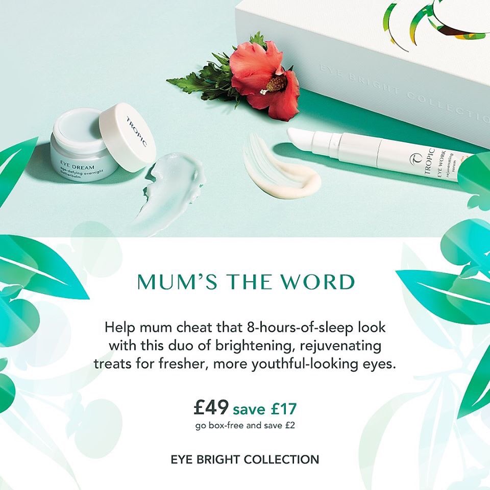 tropictania's tweet photo. Mothers day will be here before you can say "pass me the prosecco, Mama". Get ready...! #lovetropic #mothersday #veganbeauty #crueltyfree https://t.co/7JaEIKr0O9 https://t.co/DMNu7g8IWB