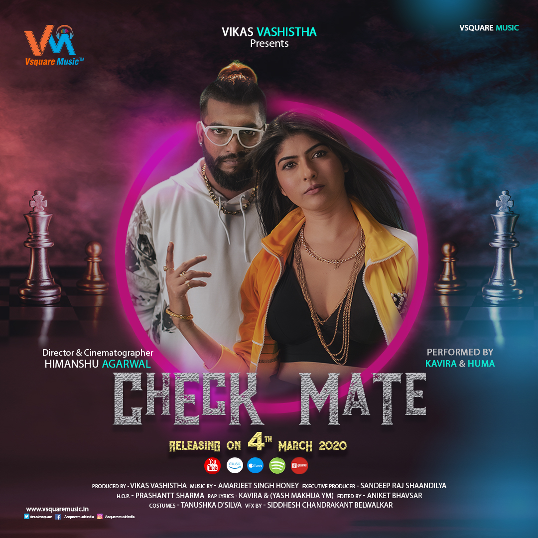 musicvsquare's tweet photo. The poster of #Checkmate released by #VsquareMusic with bang. Great innovation with the combination of VFX has tremendously produced outstanding visual effects. A thrilling experience, a treat to watch...
@humasayyed @vashistha_vikas #Kavira #HimanshuAgarwal https://t.co/IAd2LEyuLU