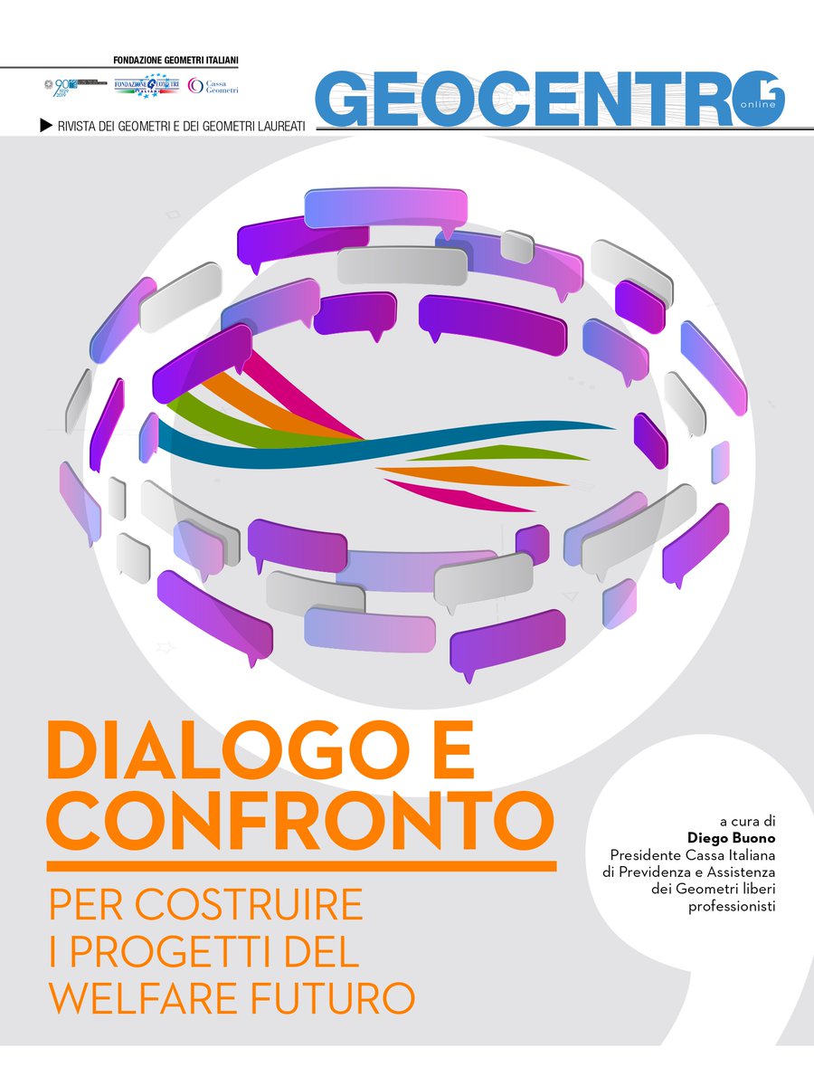GeometrInRete's tweet photo. Sul nuovo numero di #Geocentro l’editoriale del Presidente della #CassaGeometri, Diego Buono, in merito al dialogo e al confronto avuto con gli iscritti durante il 45° Congresso Nazionale per costruire i progetti del welfare futuro.
Sfoglialo online 👉https://t.co/eCxjD9YmLe https://t.co/1PhVPoDl3k