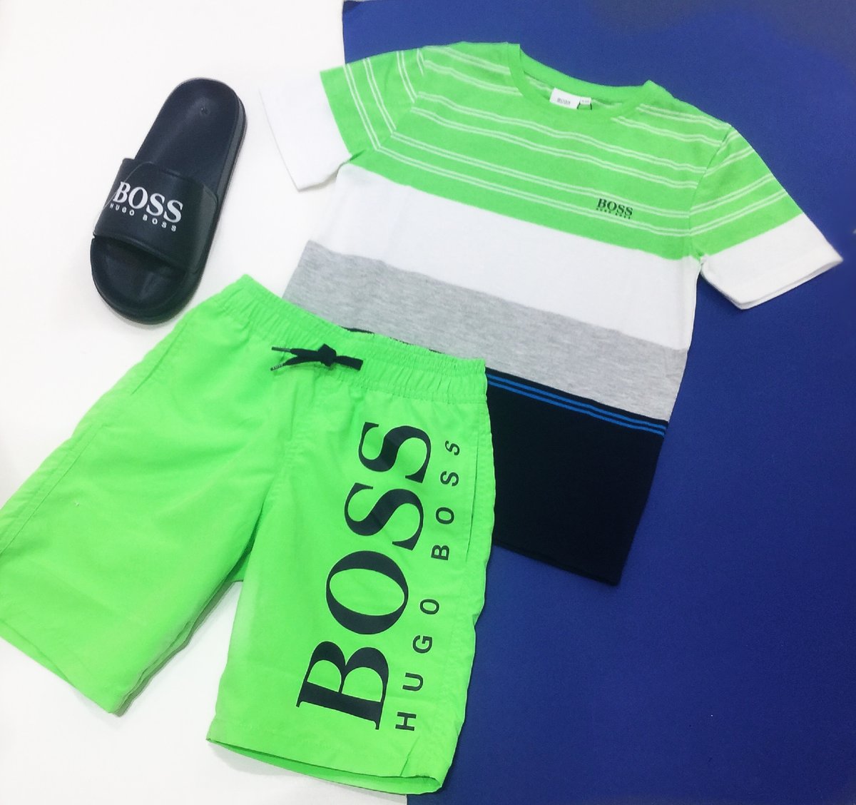 hugo boss top and shorts set