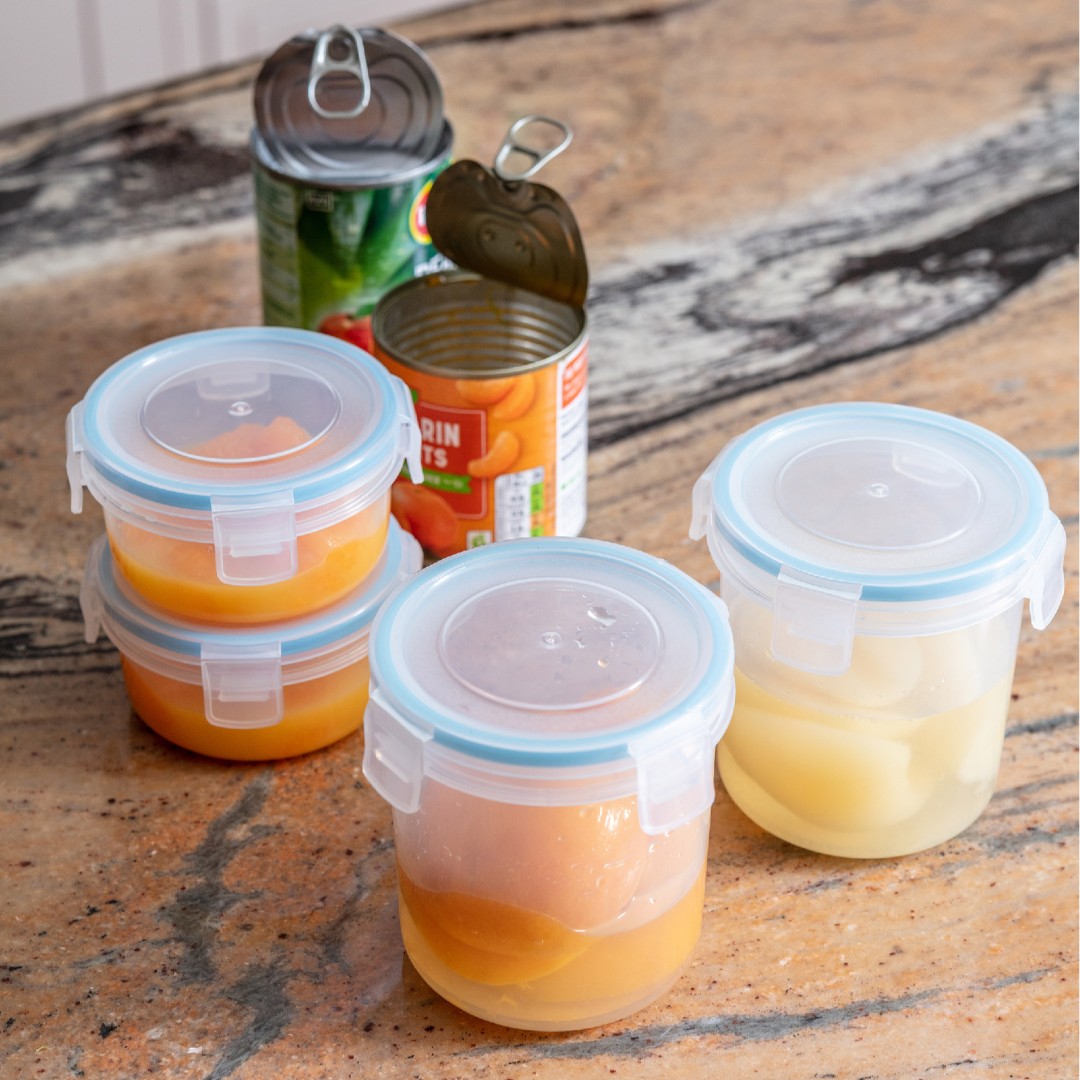 AddisHome's tweet photo. How are you doing with your #minifoodsaviours Have you managed to make #simpleswitches yet? Buying tinned fruit and dispensing in our clip & close containers preserves the fruit and saves less waste #addishome #Thriftyliving #MotivationMonday https://t.co/Fu7HBU3kfb